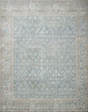 Wynter Rug in Ocean & Silver
