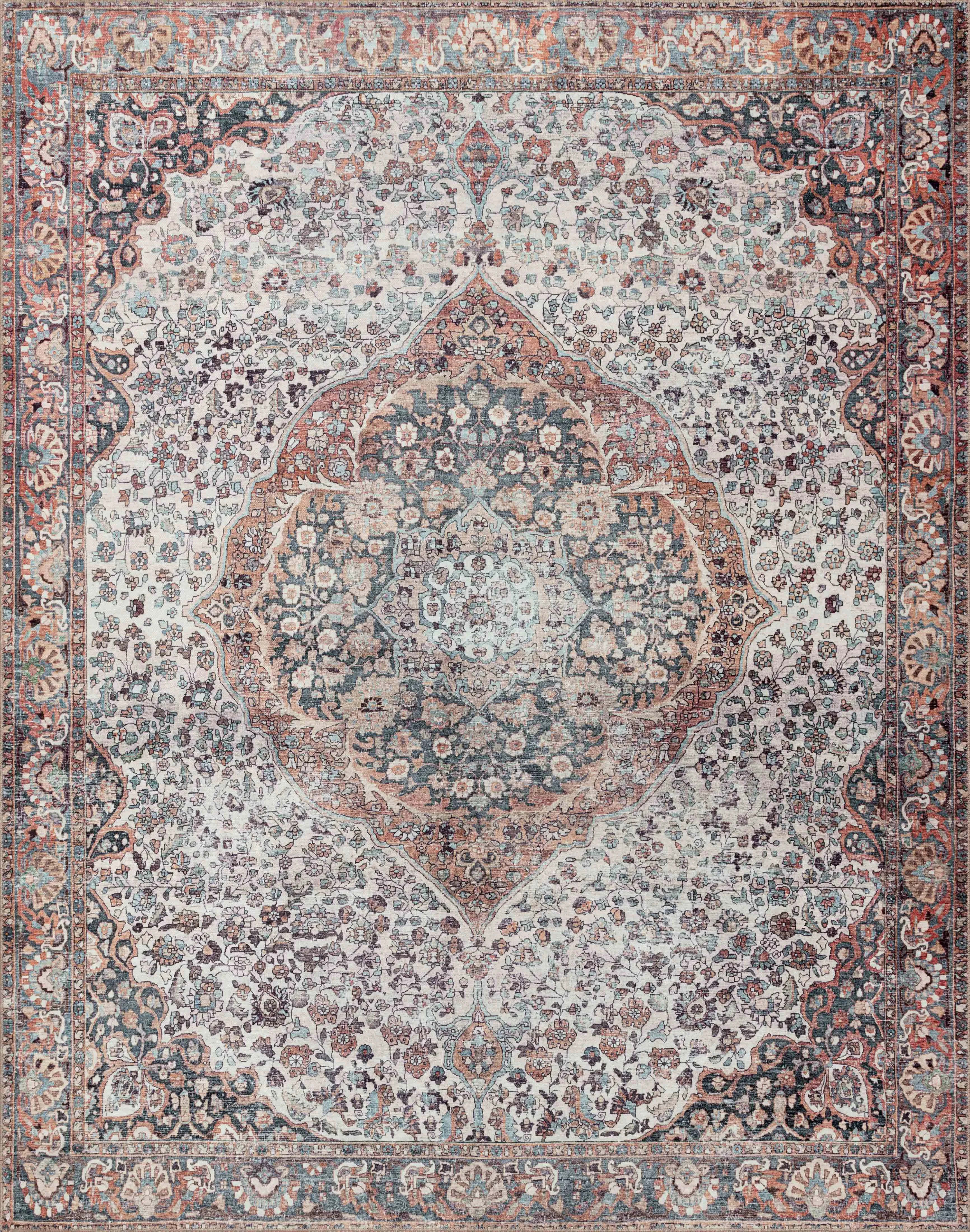 Wynter Rug in Red & Multi