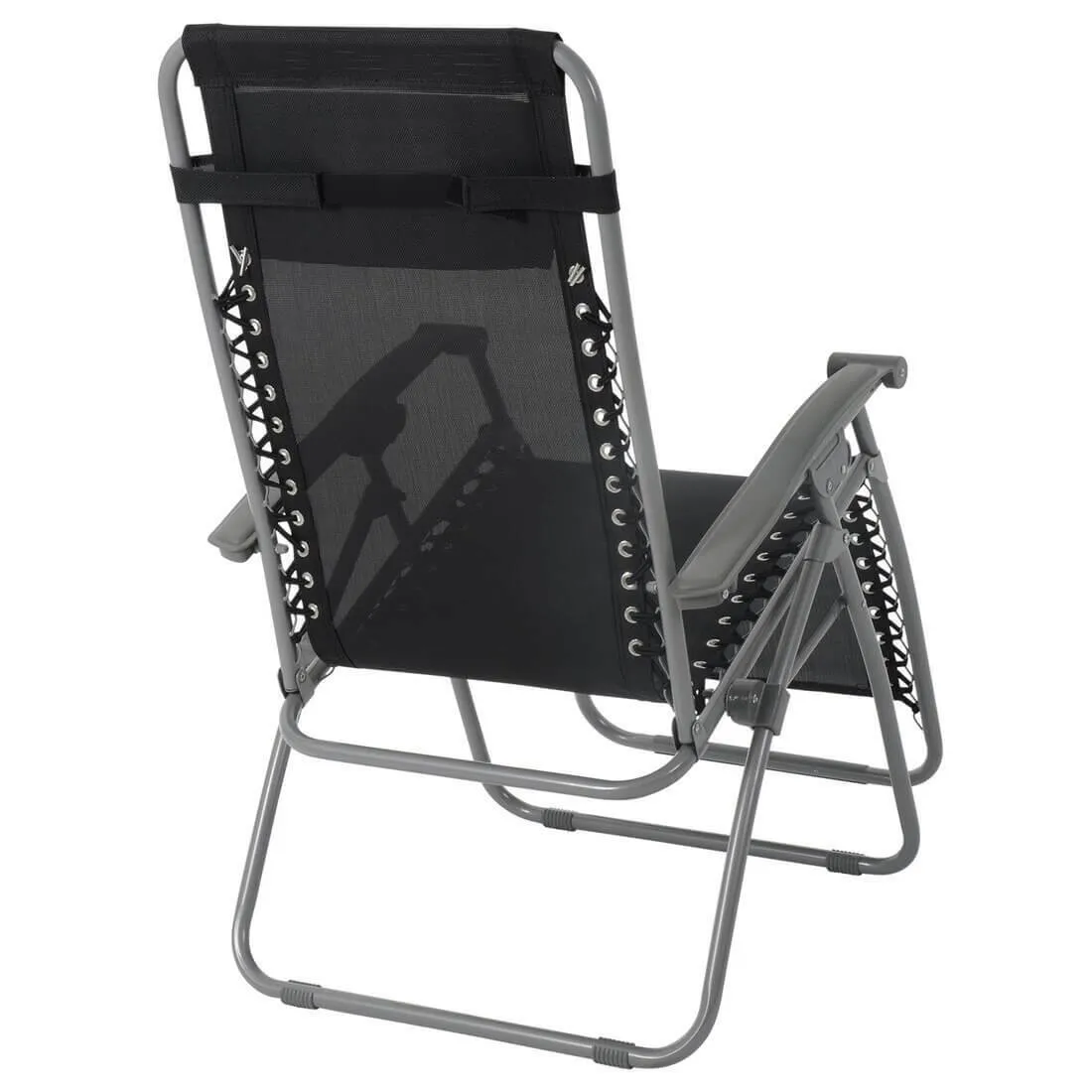 Zero Gravity Chair Reclining Garden Relaxer Texteline Black