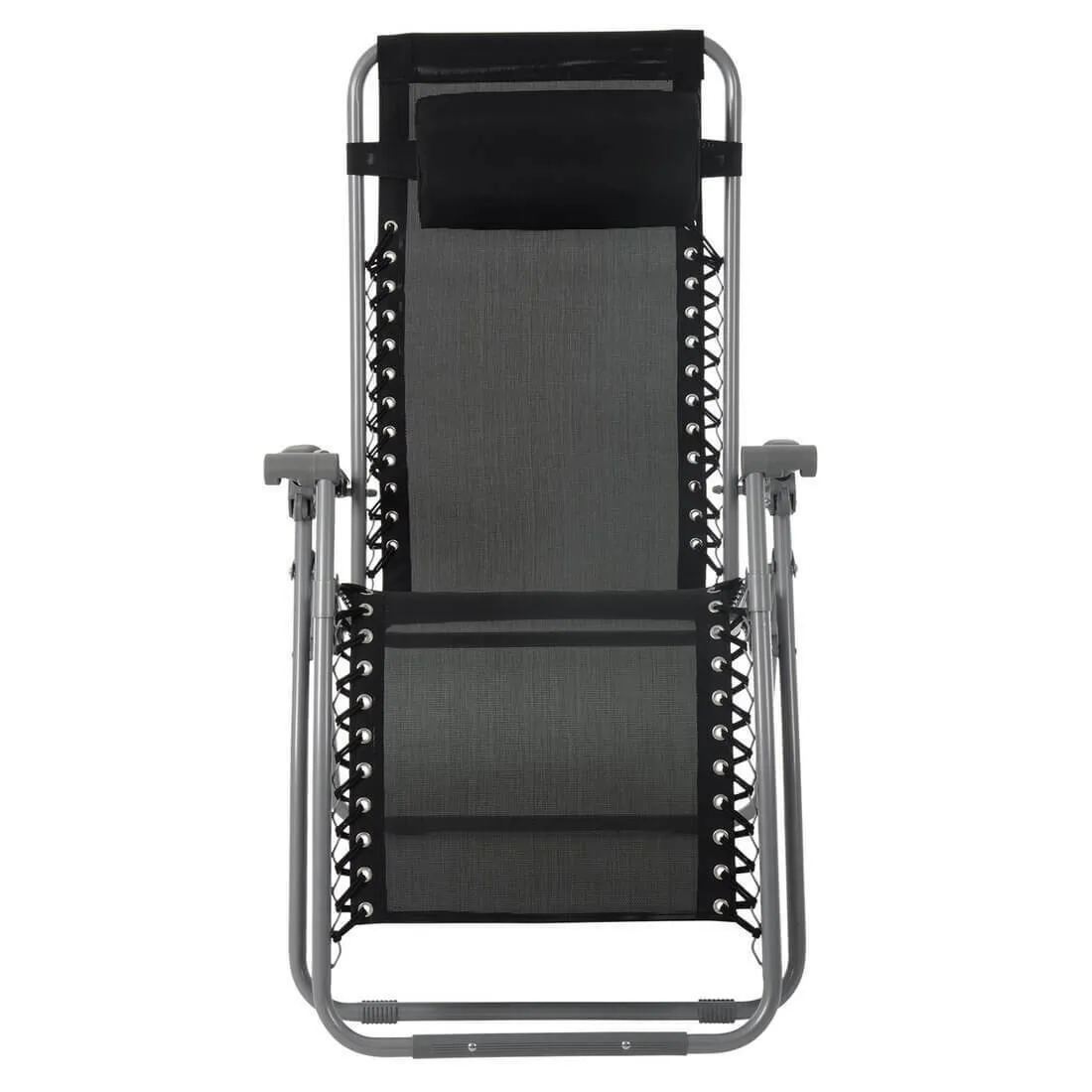 Zero Gravity Chair Reclining Garden Relaxer Texteline Black